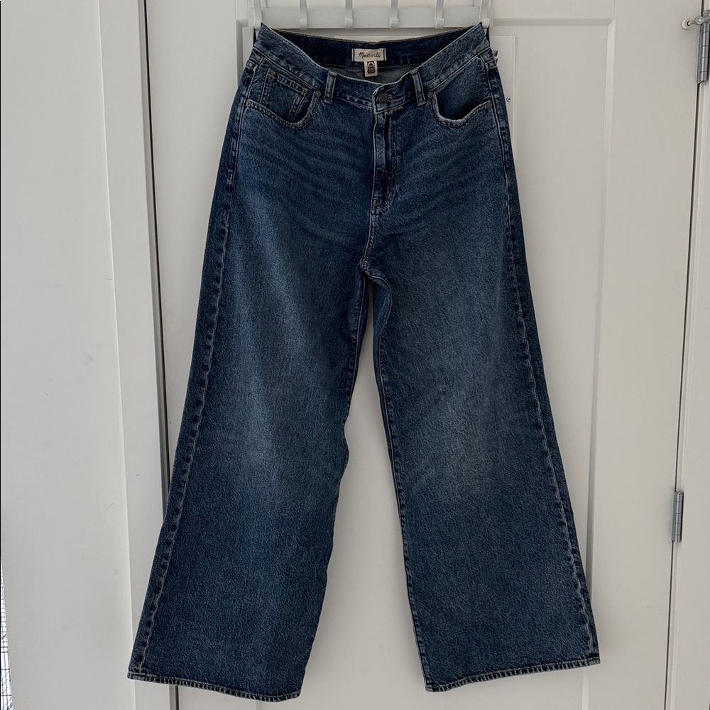 Classic super-Wide-Leg women’s Jeans in Dark Blue